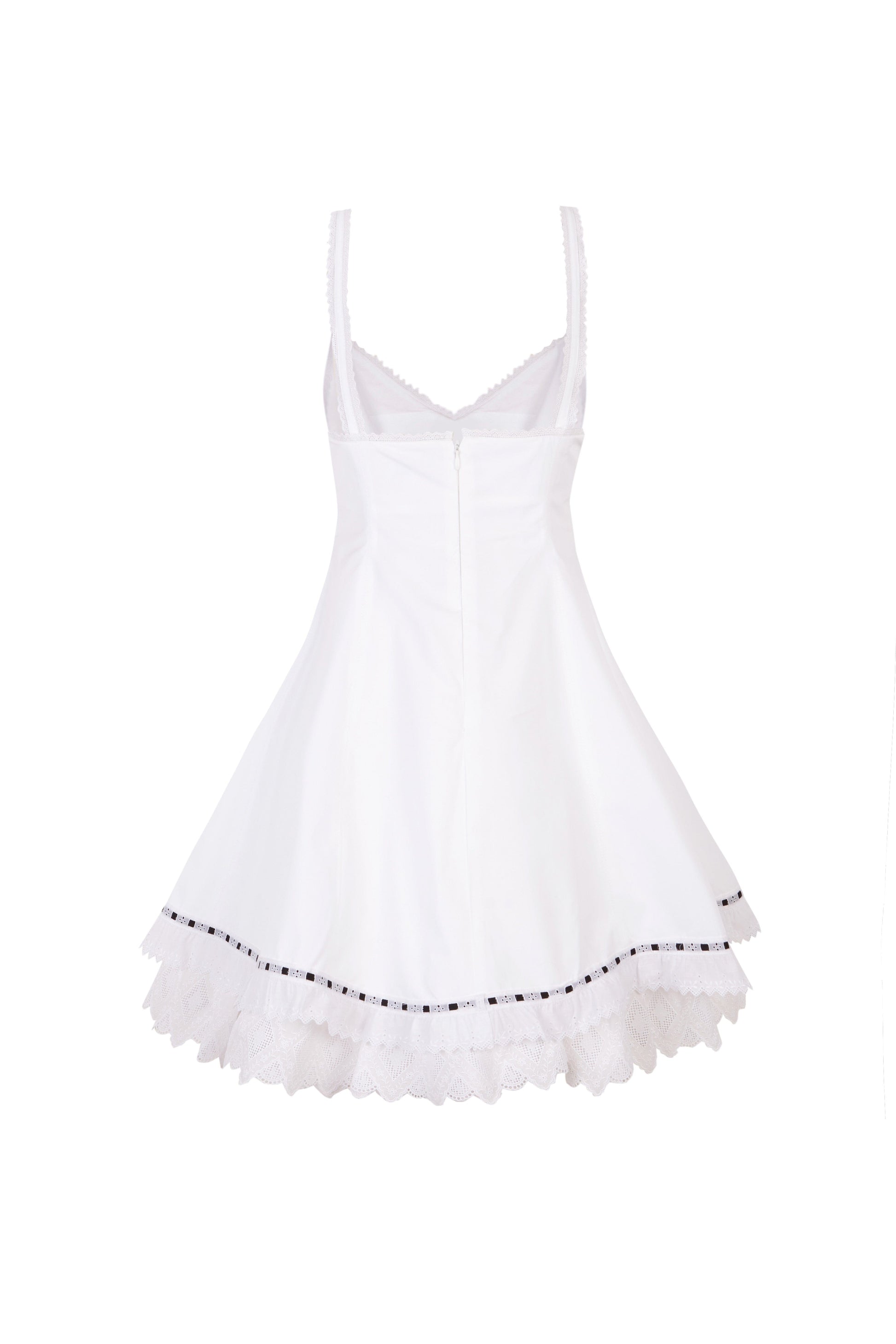 Structured White Mini-Dress Dresses PALOMO SPAIN 