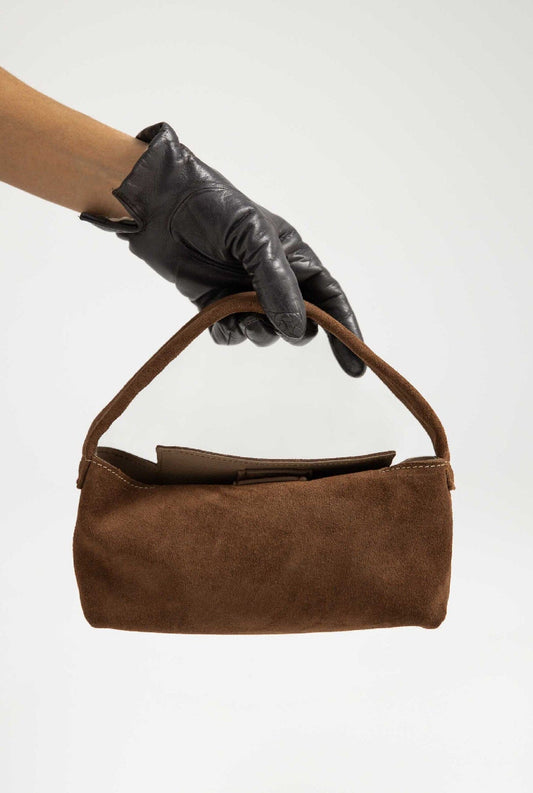 SUEDE BAG MINI: TOFFE Shoulder bags The Villã Concept 