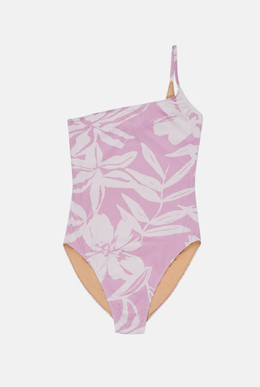 Swimsuit Woman Flower Desert Print Lilac Swimwear The New Society 