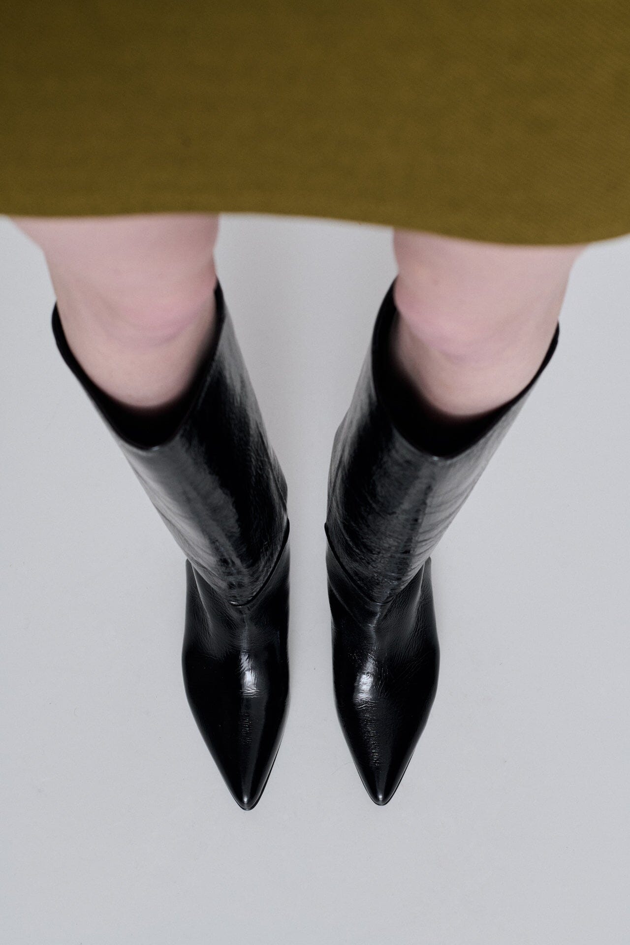Sydney Boots in Black Patent Leather Boots AUGUSTA 
