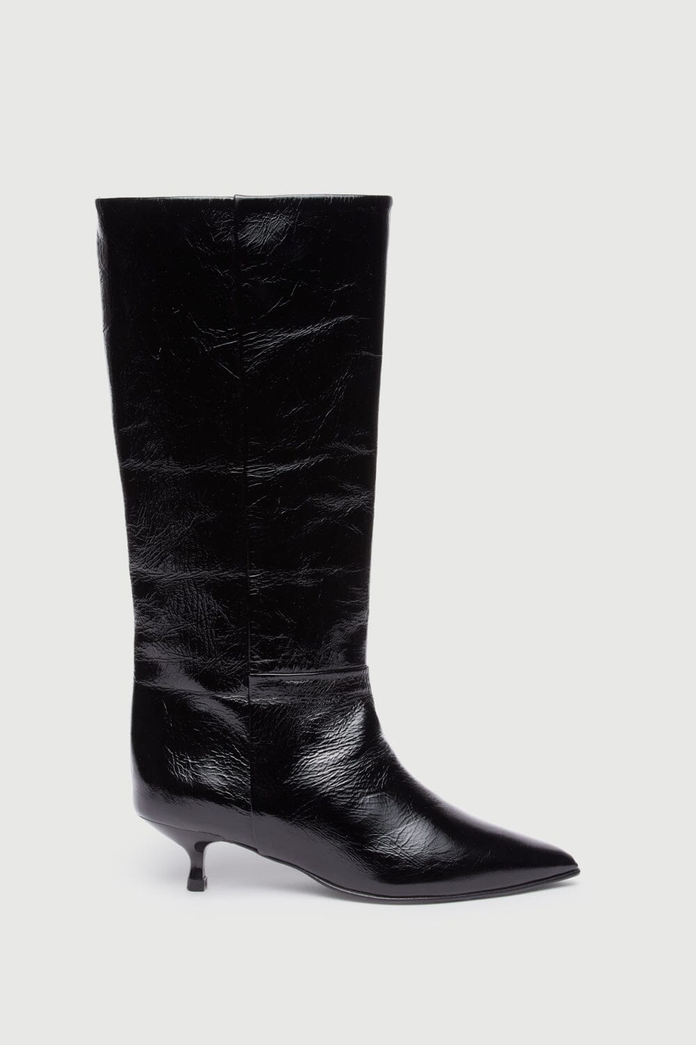 Sydney Boots in Black Patent Leather Boots AUGUSTA 