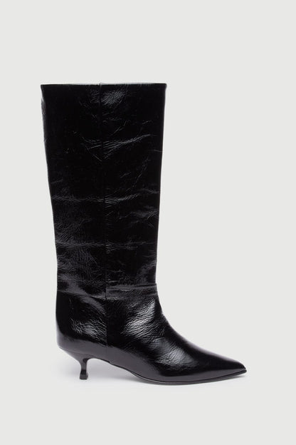 Sydney Boots in Black Patent Leather Boots AUGUSTA 