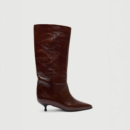 Sydney Boots in Saddle Patent Leather Boots AUGUSTA 