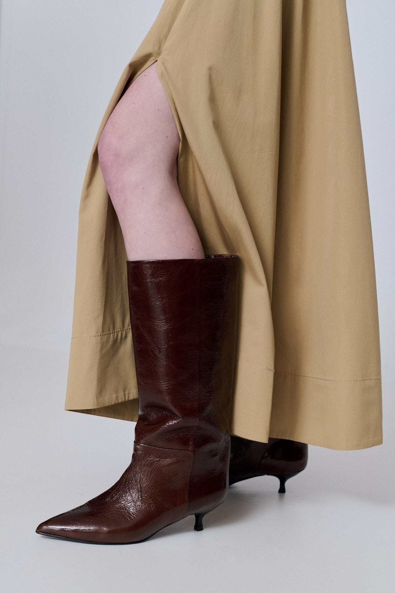 Sydney Boots in Saddle Patent Leather Boots AUGUSTA 