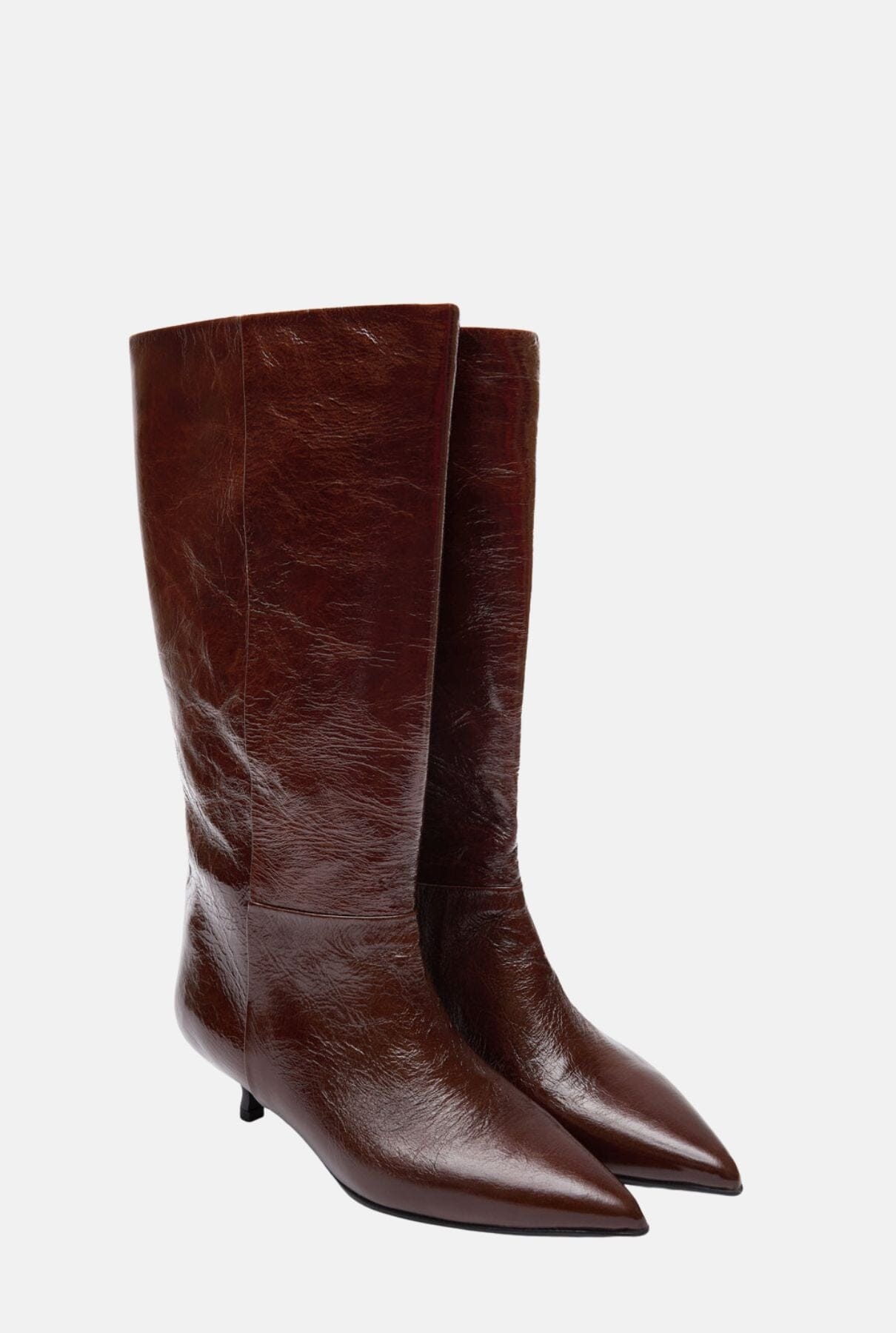 Sydney Boots in Saddle Patent Leather Boots AUGUSTA 