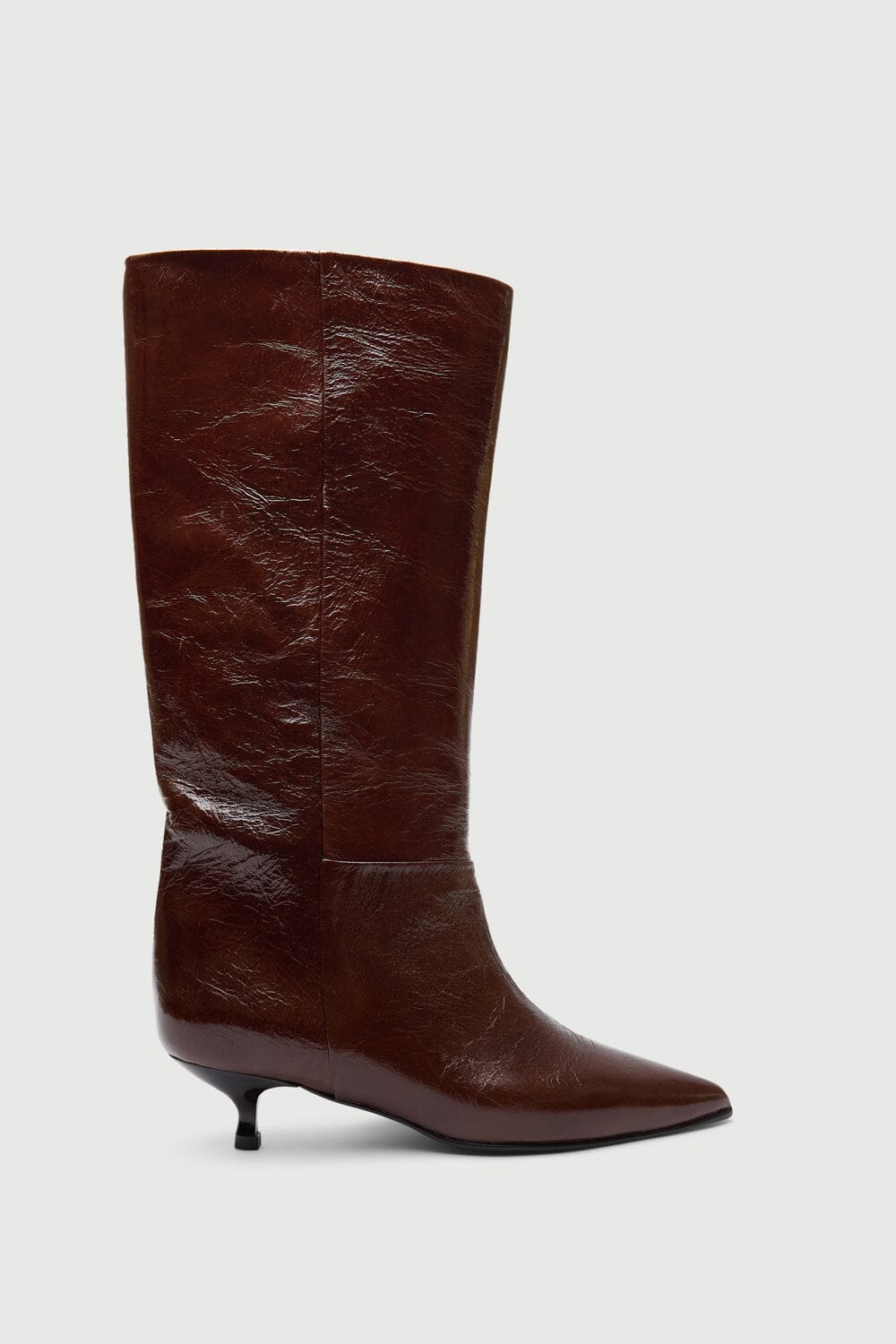 Sydney Boots in Saddle Patent Leather Boots AUGUSTA 