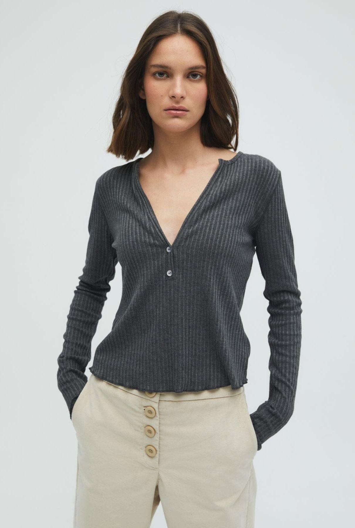 T-SHIRT PUNTO CANALÉ Shirts & Tops Commelle 