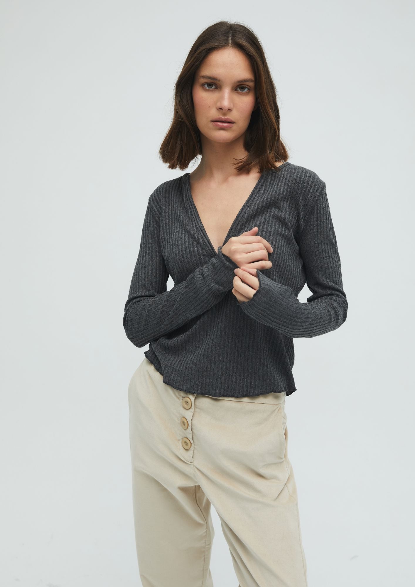 T-SHIRT PUNTO CANALÉ Shirts & Tops Commelle 