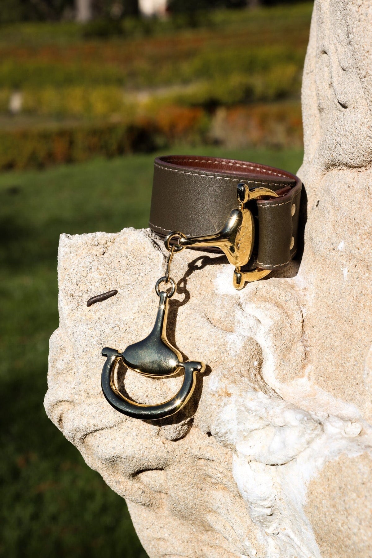 Tablao Belt in Green and Mahogany Belts Maese Place 