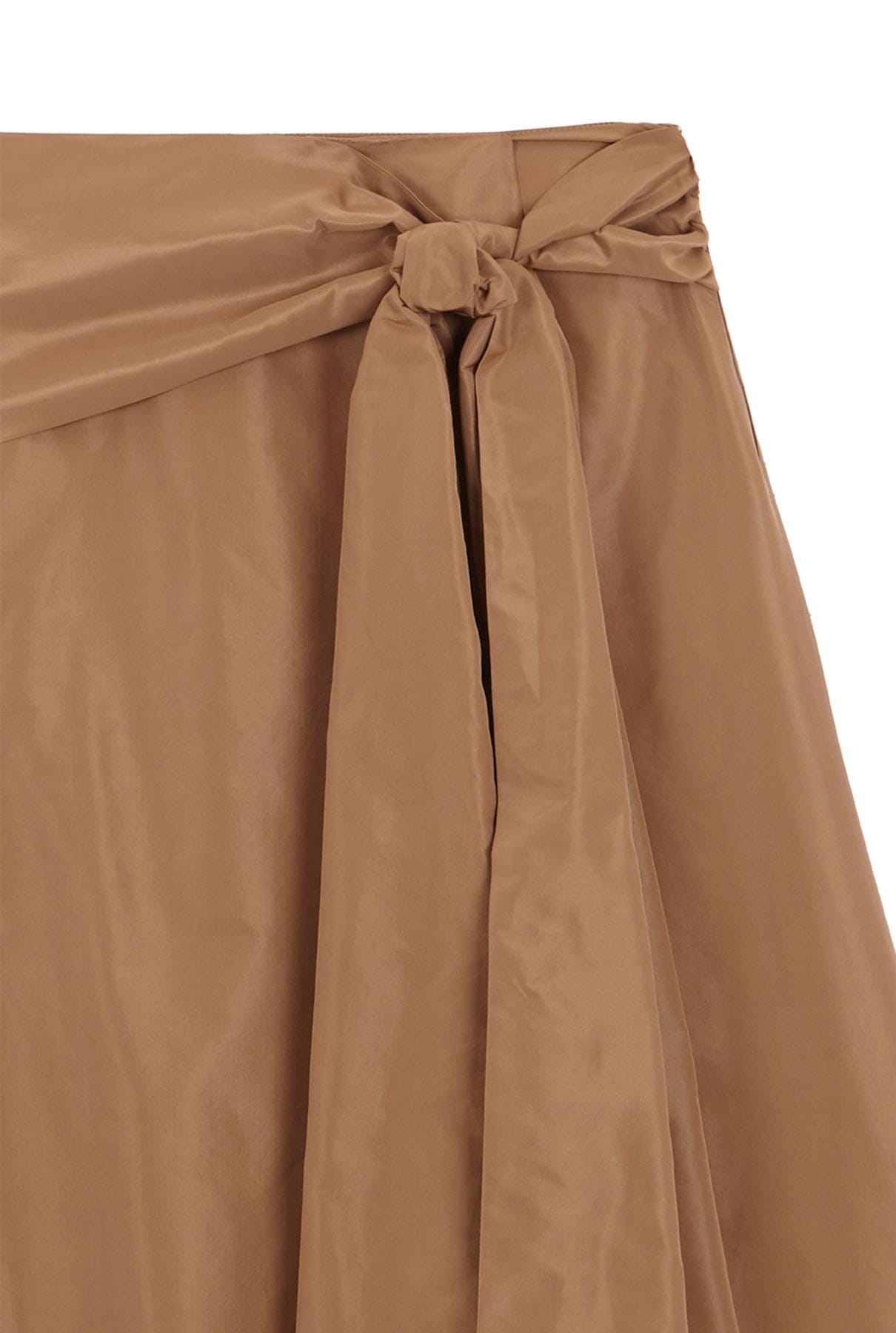 Taffeta skirt with side slit and bow Skirts Tot-Hom 