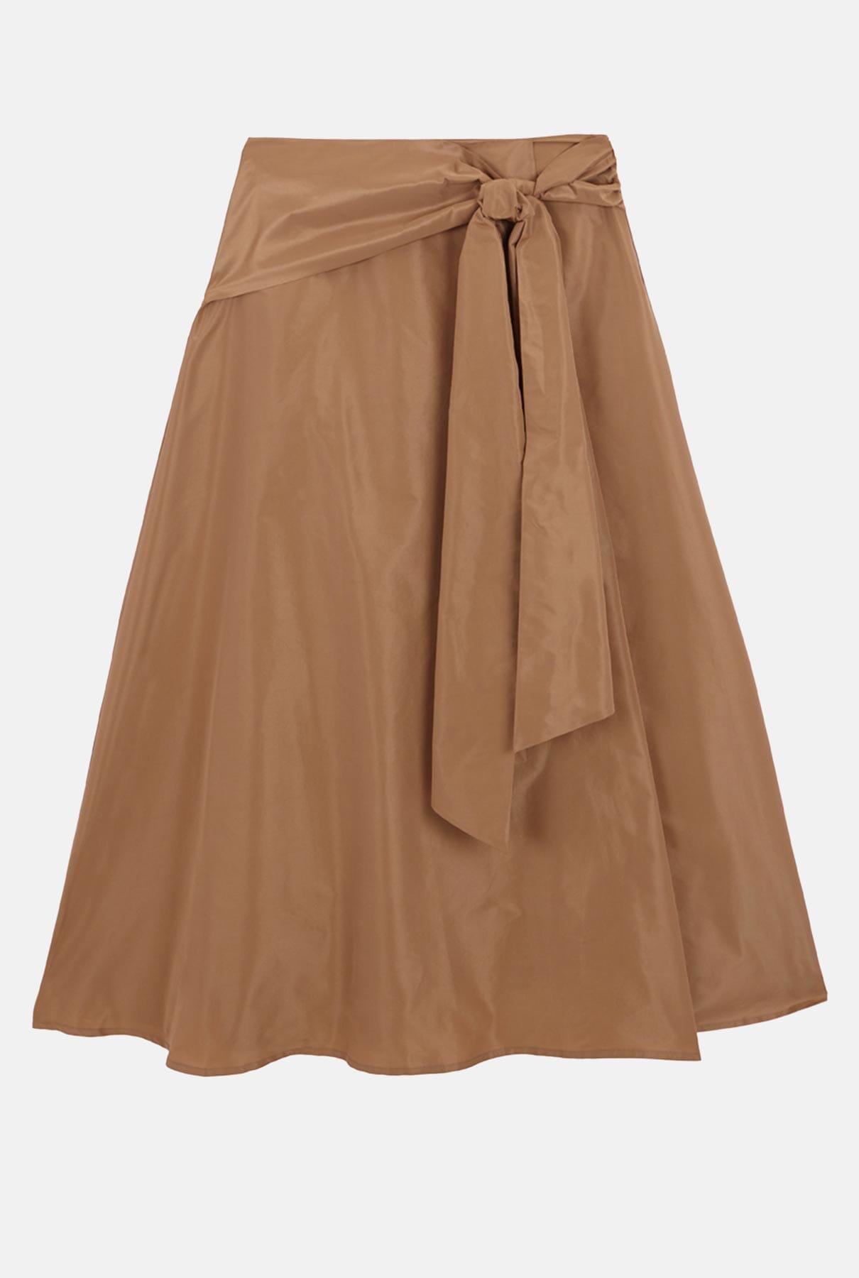 Taffeta skirt with side slit and bow Skirts Tot-Hom 