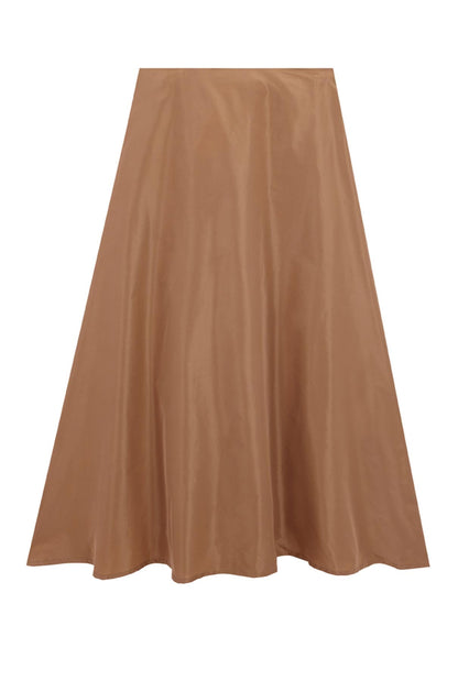Taffeta skirt with side slit and bow Skirts Tot-Hom 
