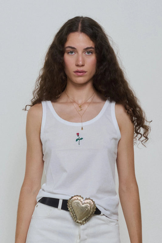 tank top blanco supima Tops and Blouses Ynes Suelves 