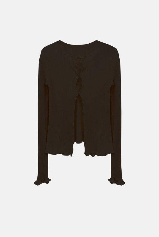 Taormina Cardigan Black Shirts & blouses Carlota Cahis 