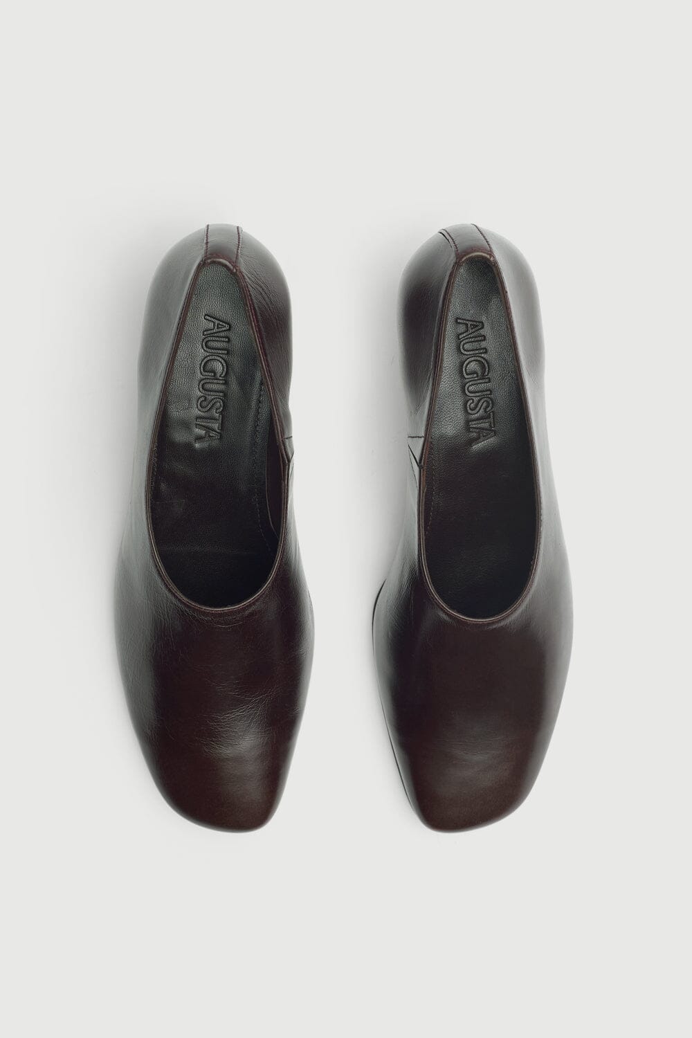 Taylor Pumps in Brown Leather Heels AUGUSTA 