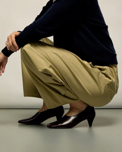 Taylor Pumps in Brown Leather Heels AUGUSTA 