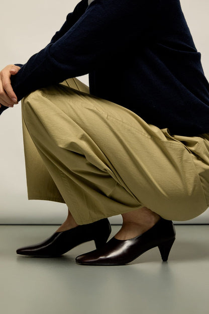 Taylor Pumps in Brown Leather Heels AUGUSTA 