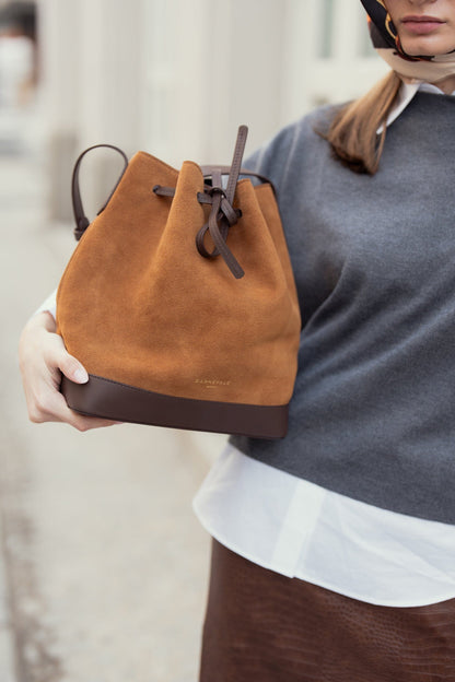 Telma Caramel Suede Tote bags Carnevale Madrid 