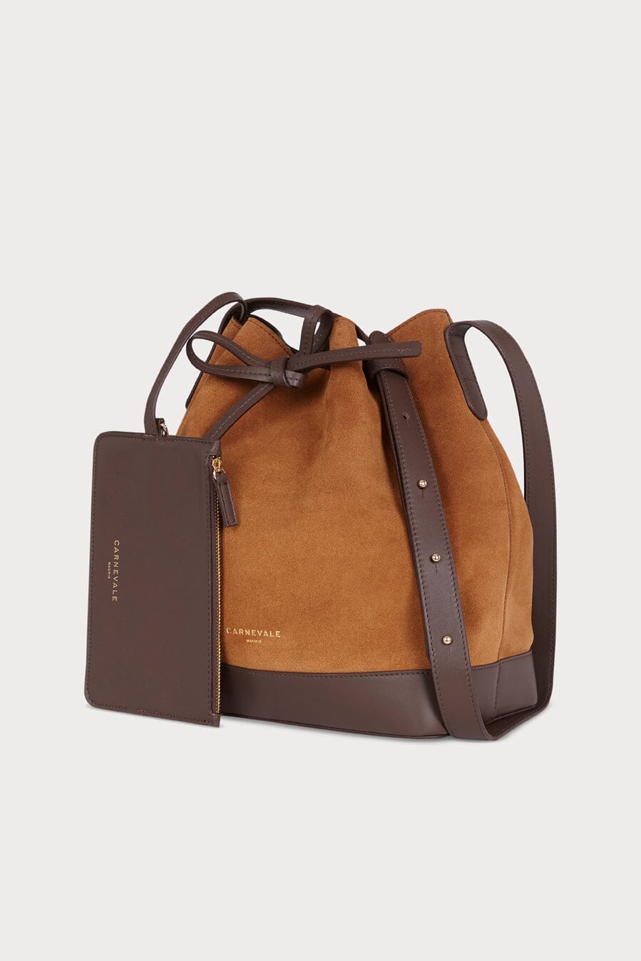 Telma Caramel Suede Tote bags Carnevale Madrid 