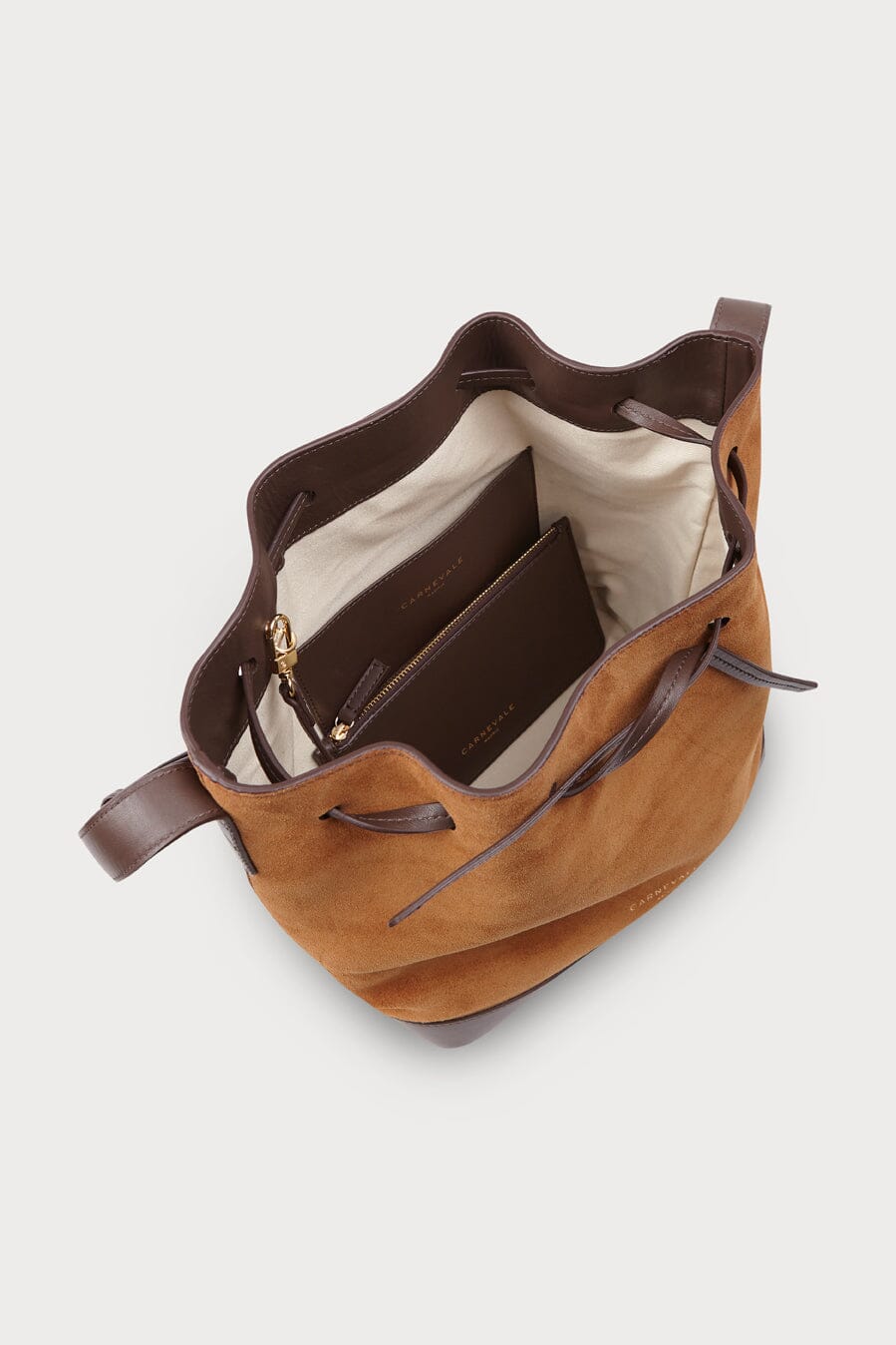 Telma Caramel Suede Tote bags Carnevale Madrid 