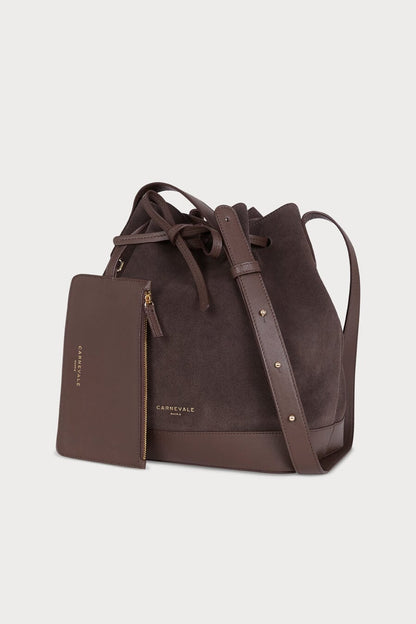 Telma Chocolate Suede Tote bags Carnevale Madrid 