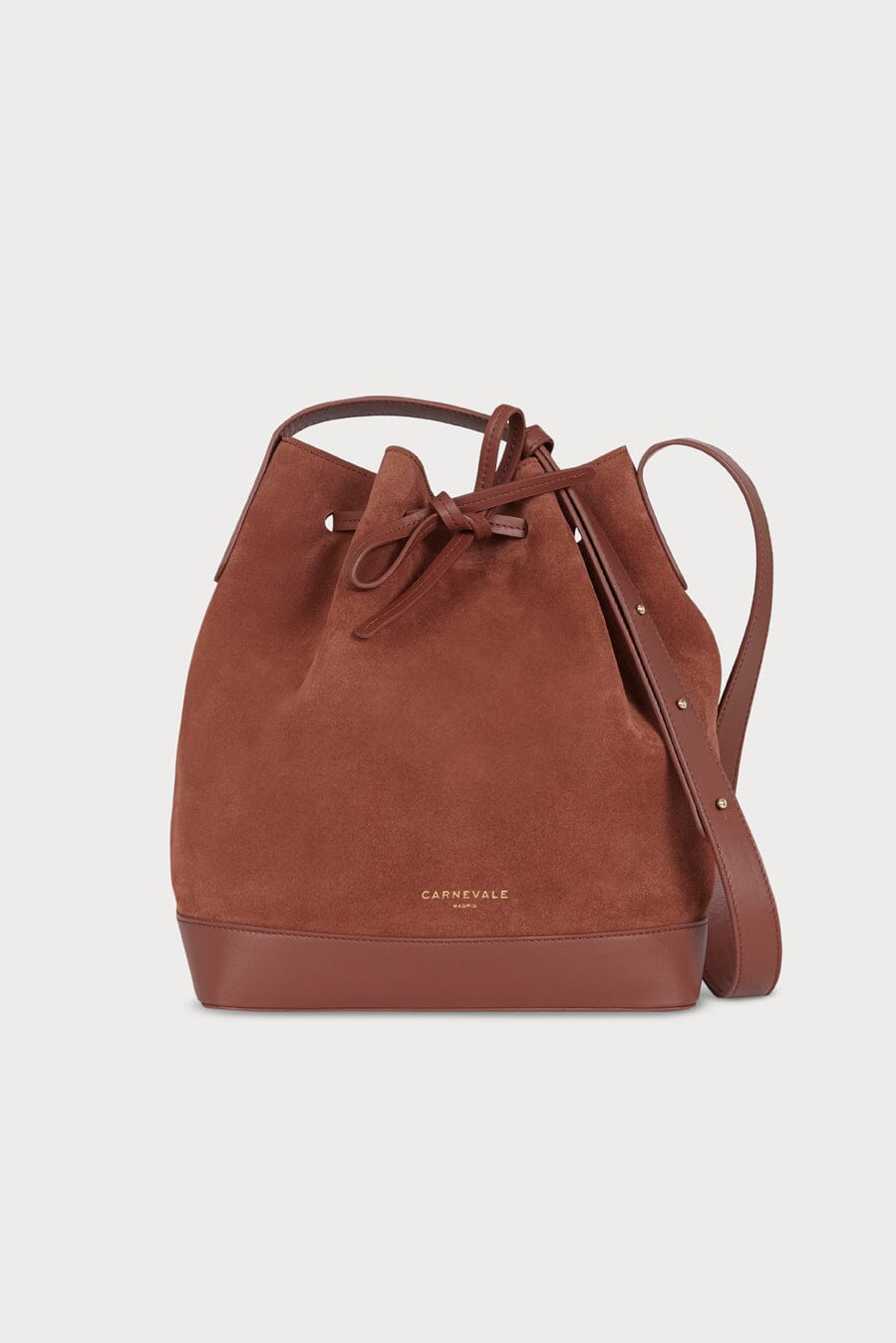 Telma Cognac Suede Tote bags Carnevale Madrid 