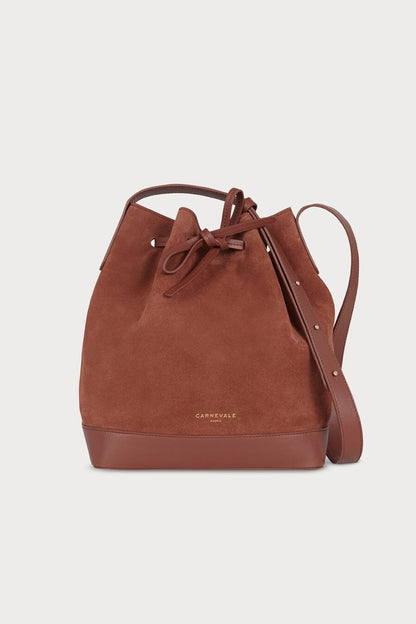 Telma Cognac Suede Tote bags Carnevale Madrid 