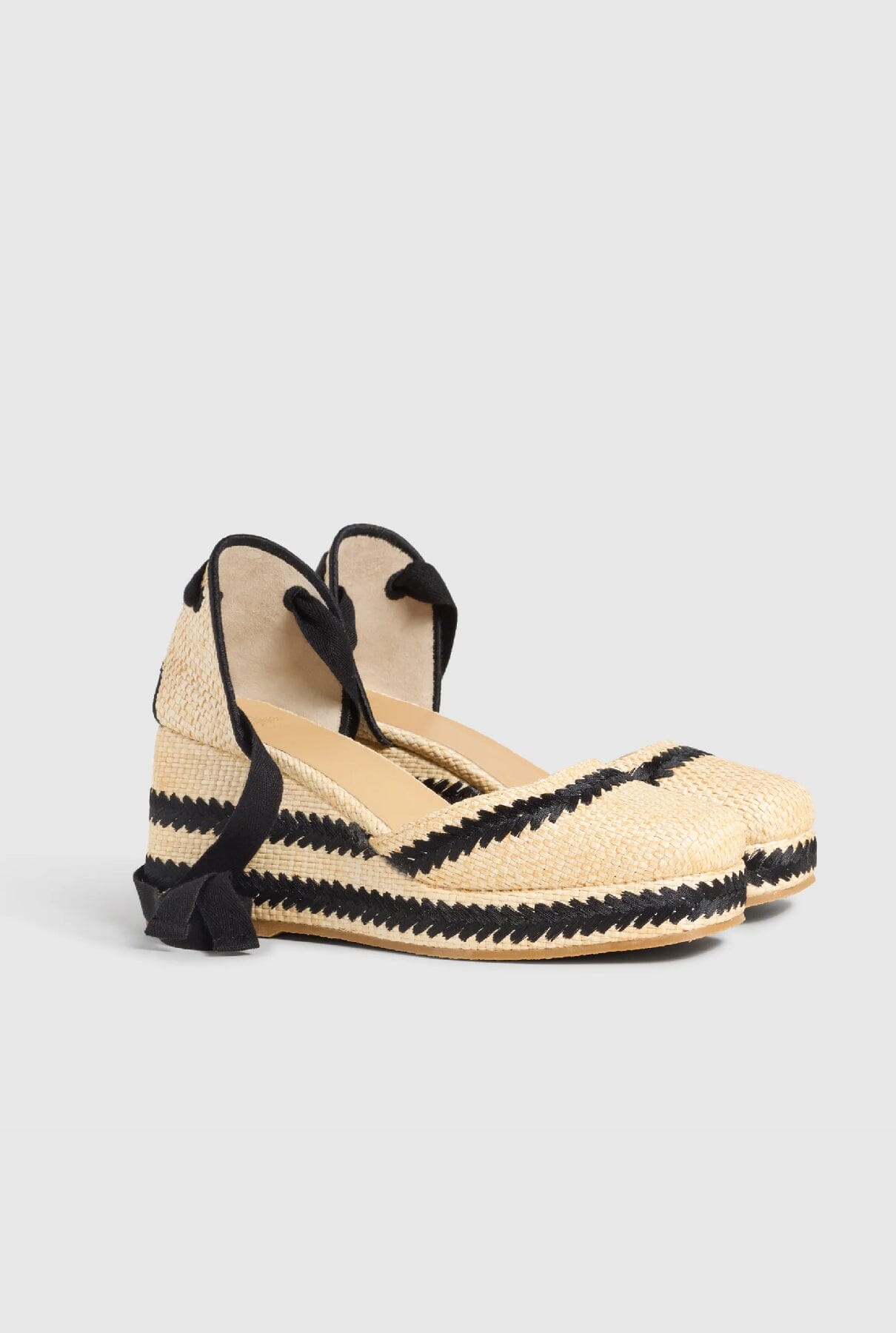 TESSA/201 NATURAL/NEGRO Espadrilles Castañer 