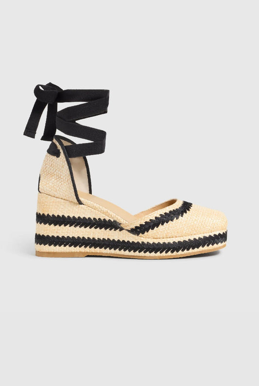 TESSA/201 NATURAL/NEGRO Espadrilles Castañer 