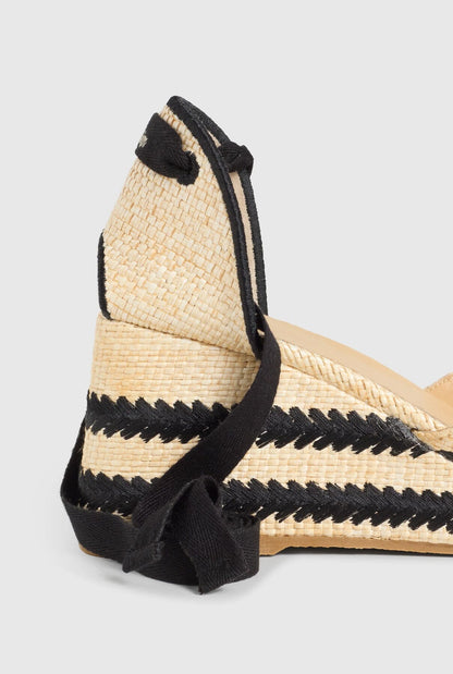 TESSA/201 NATURAL/NEGRO Espadrilles Castañer 