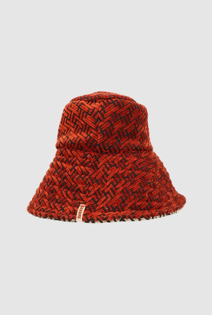 Tetrix Hat Red‑Taupe Hat Zahati 