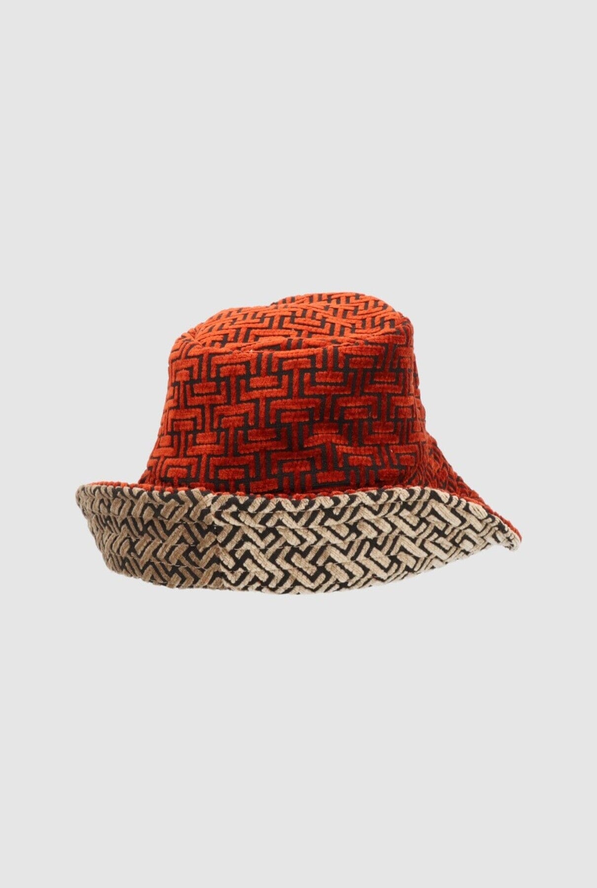 Tetrix Hat Red‑Taupe Hat Zahati 