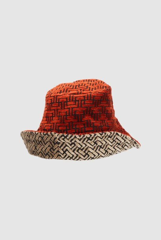 Tetrix Hat Red‑Taupe Hat Zahati 