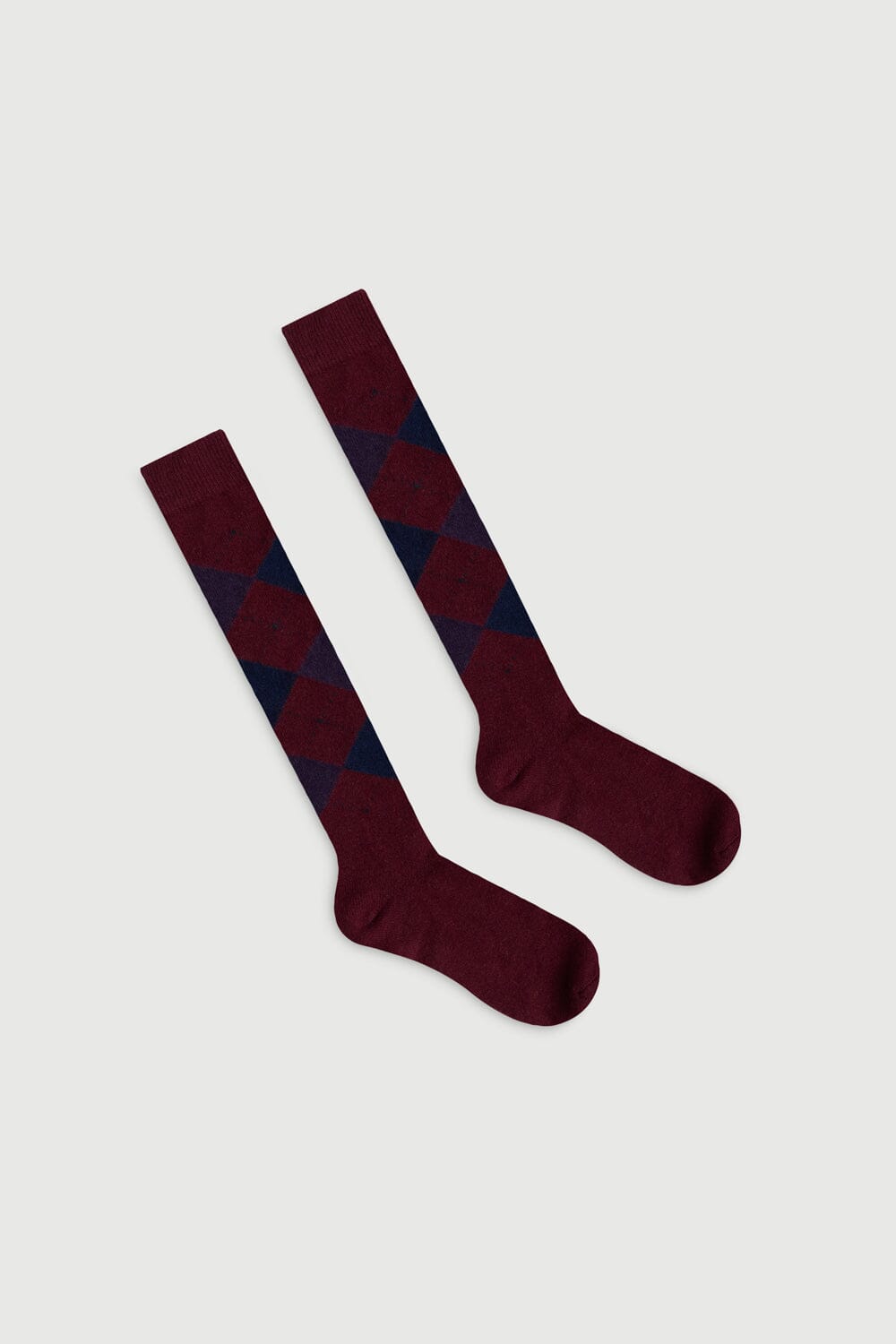 The Argyle Socks Burgundy The Socks AUGUSTA 