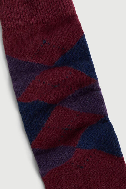 The Argyle Socks Burgundy The Socks AUGUSTA 