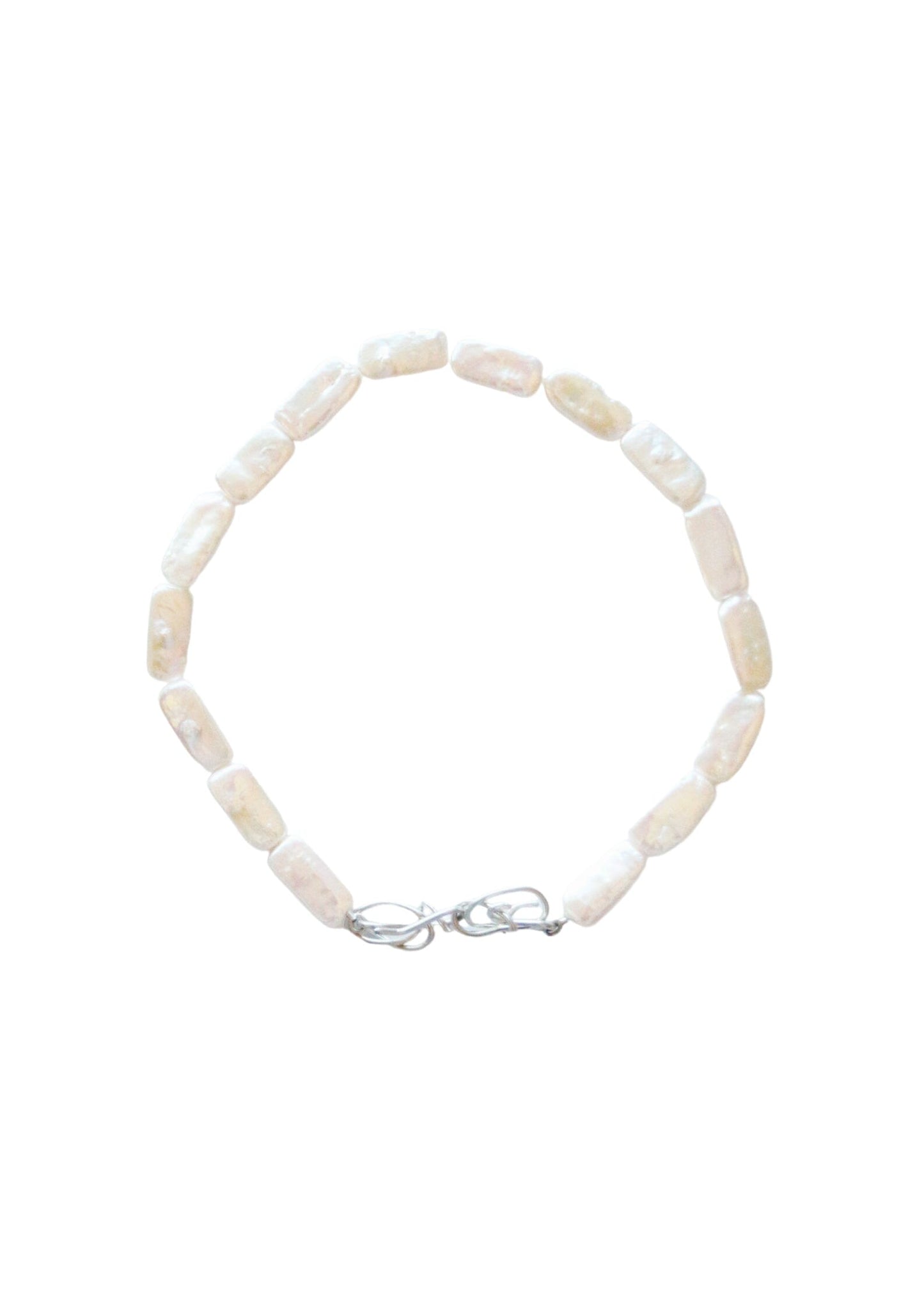 THE BABY PEARL CHOKER - SILVER Necklaces Albert Coll 