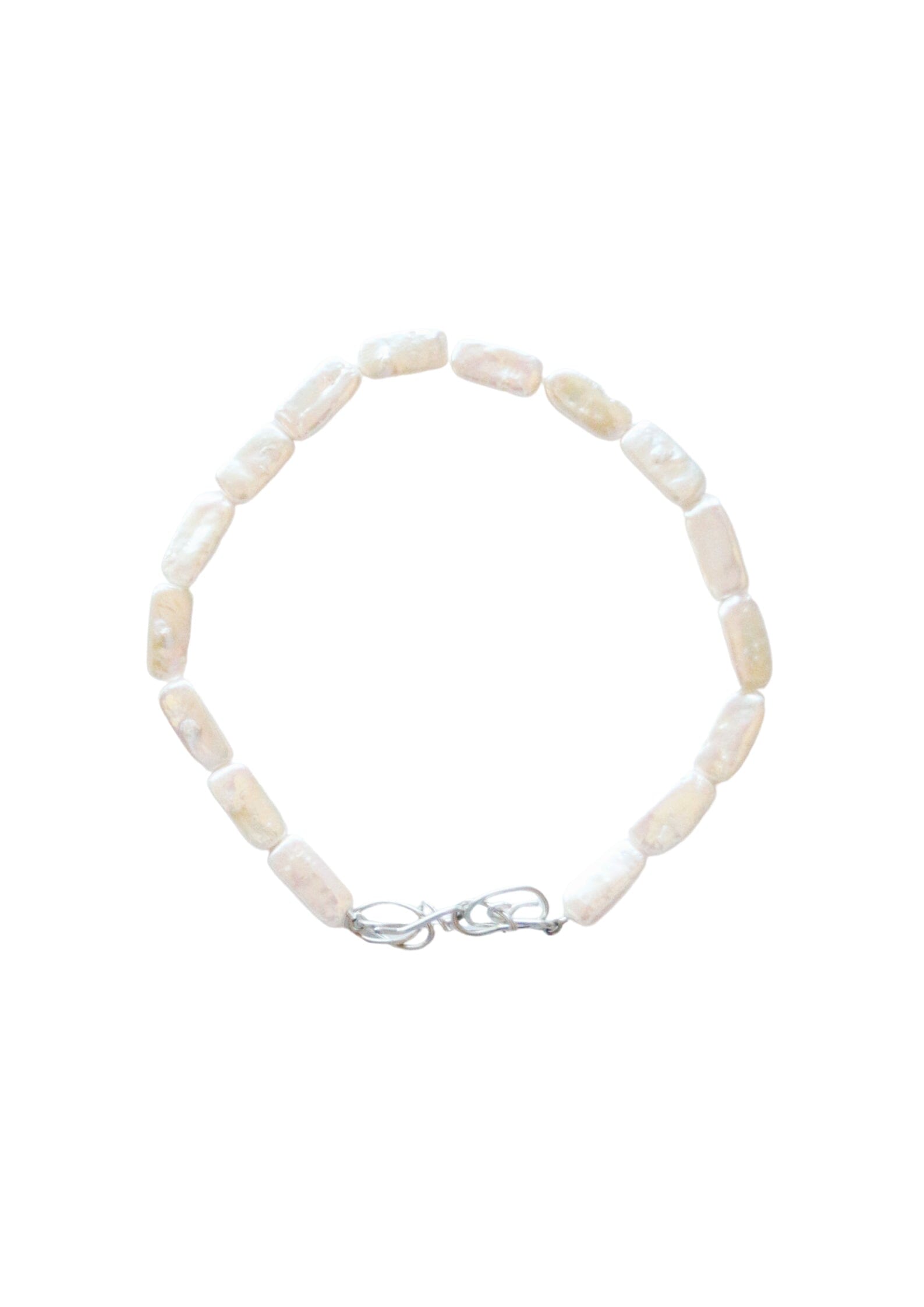 THE BABY PEARL CHOKER - SILVER Necklaces Albert Coll 