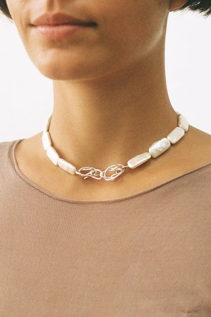 THE BABY PEARL CHOKER - VERMEIL Necklaces Albert Coll 