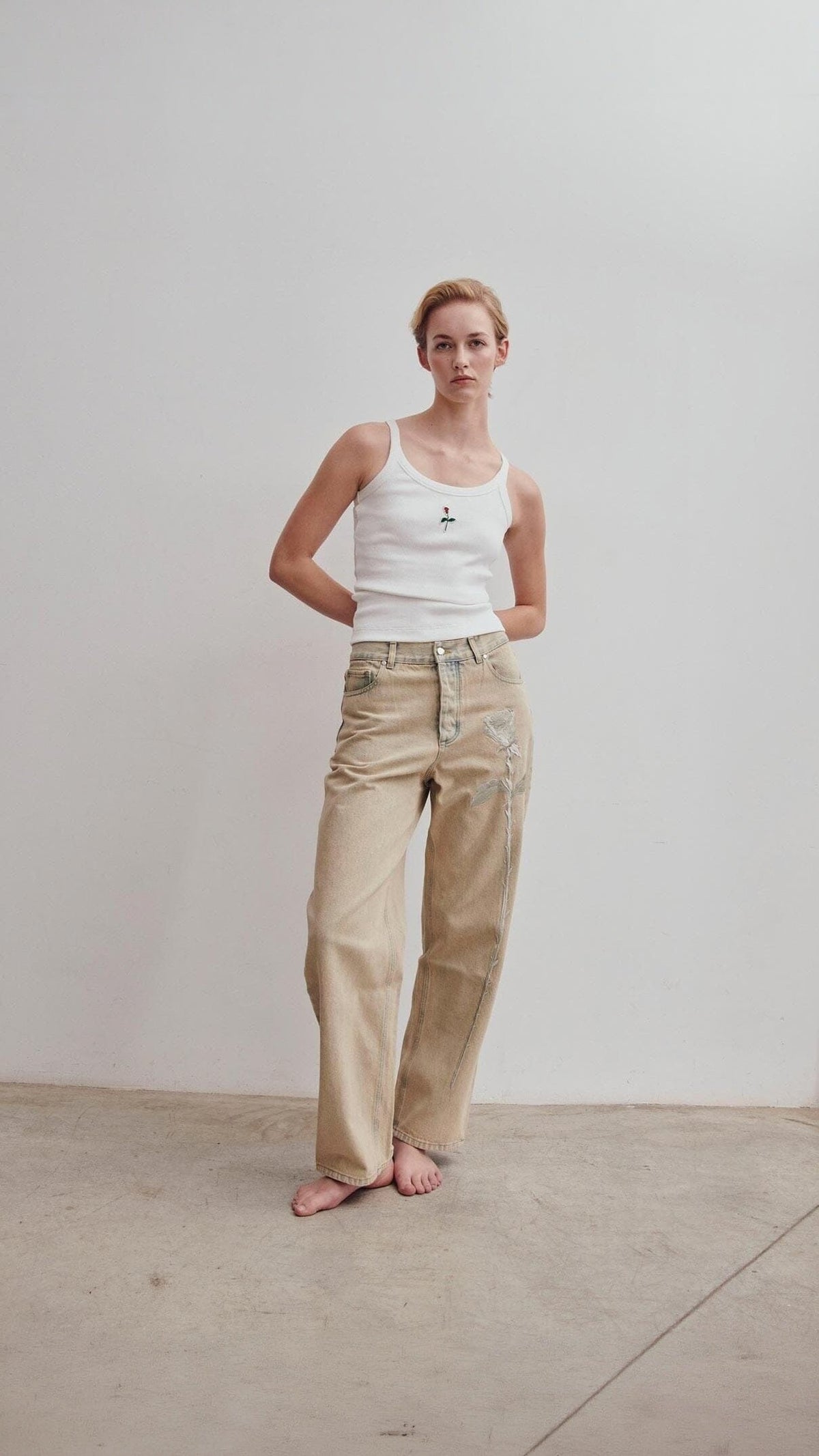 The Beige Rose Jeans Limited Edition Trousers Ynes Suelves 