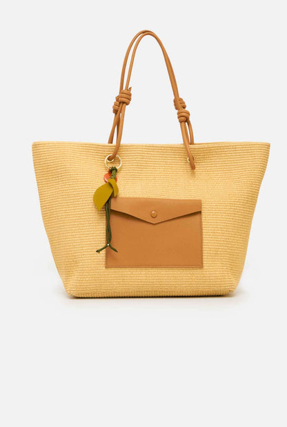 THE BRISA SHOPPER CAMEL Tote bags The Bag Lab 