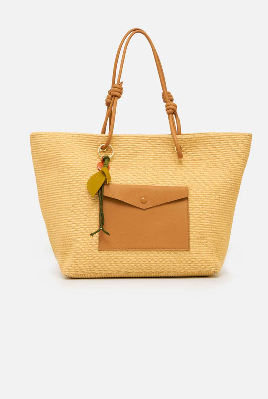 THE BRISA SHOPPER CAMEL Tote bags The Bag Lab 