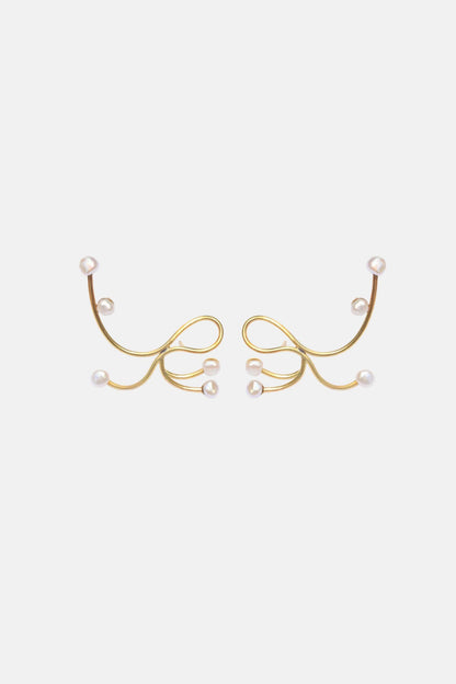 THE CONSTELLATION OF LOVE EARRINGS - VERMEIL Earrings Albert Coll 