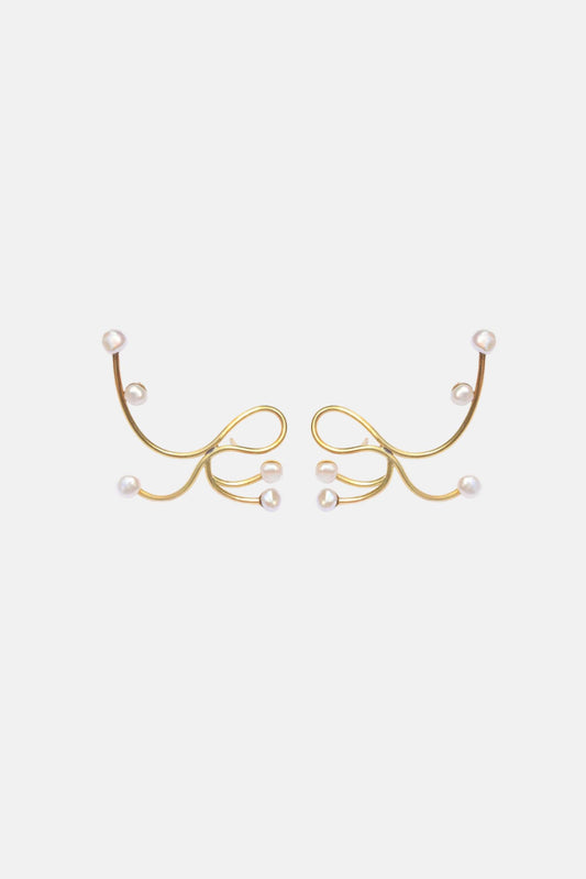 THE CONSTELLATION OF LOVE EARRINGS - VERMEIL Earrings Albert Coll 