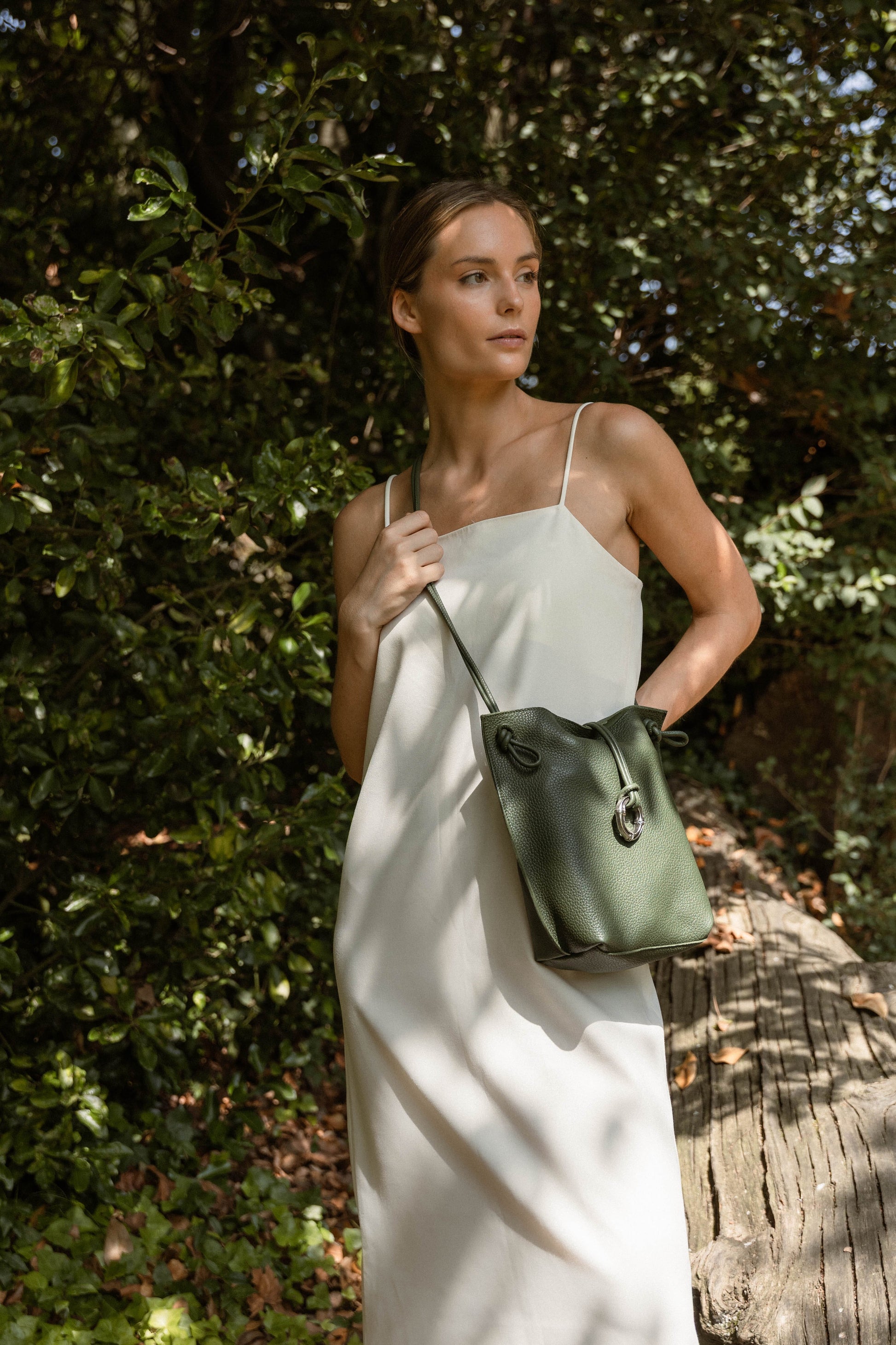 The Elena Bag Verde Forest Shoulder bags The Bag Lab 