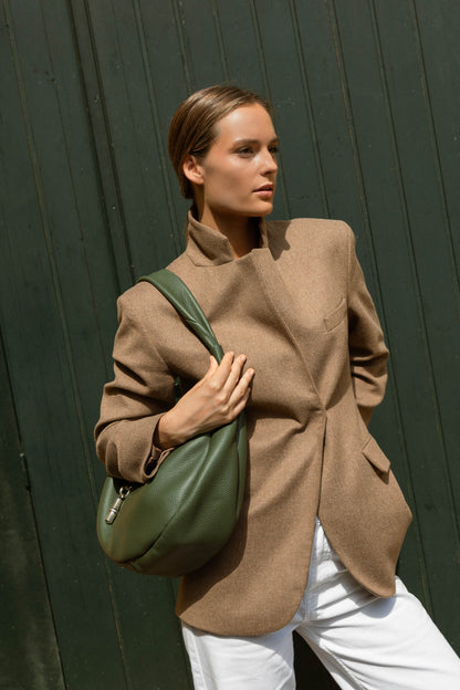 The Maxi Gondola Bag Verde Forest Shoulder bags The Bag Lab 