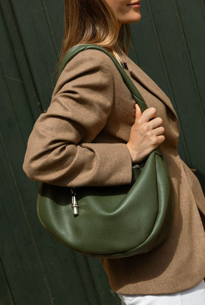 The Maxi Gondola Bag Verde Forest Shoulder bags The Bag Lab 