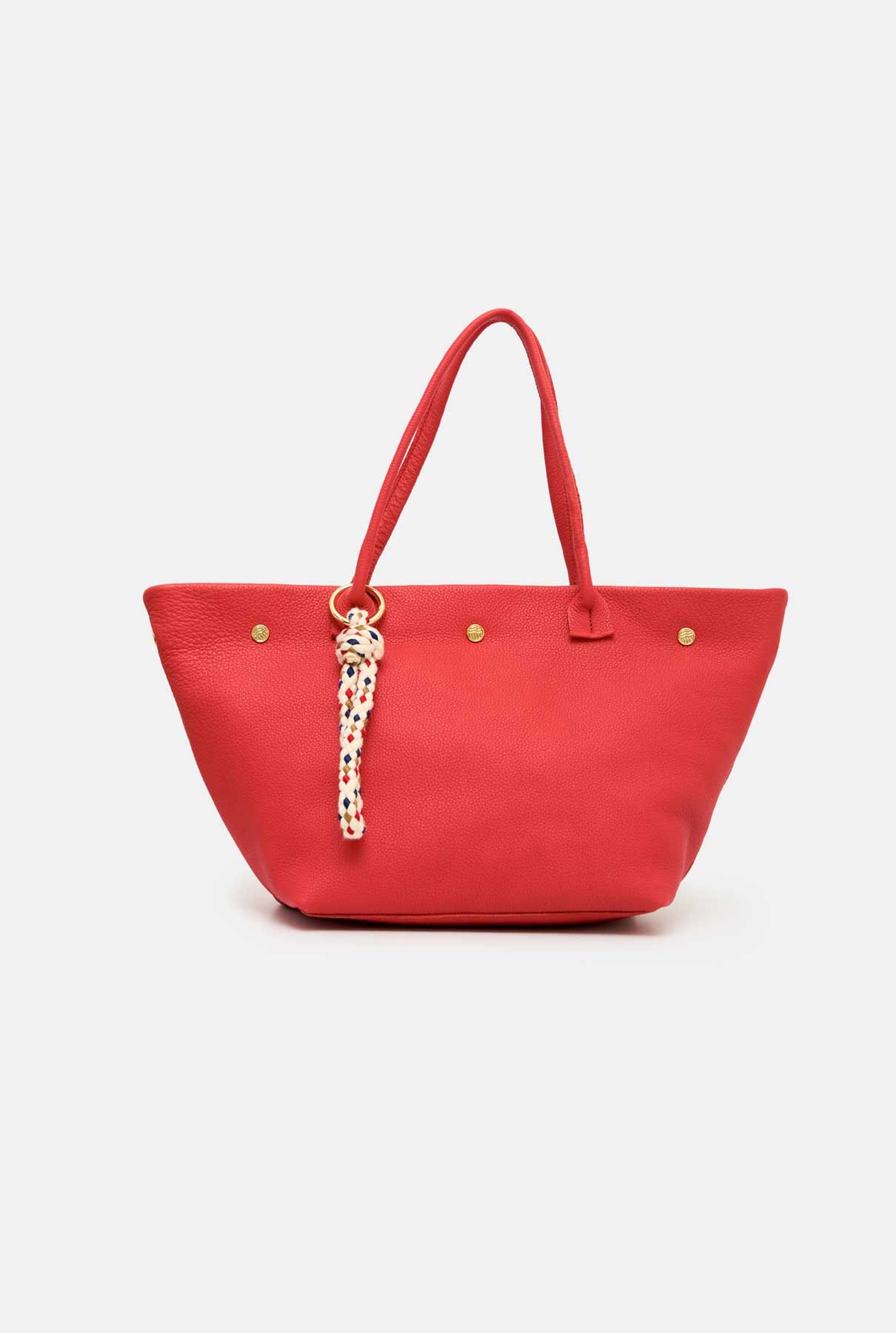 THE MEDIUM LEATHER TOTE RED Tote bags The Bag Lab 