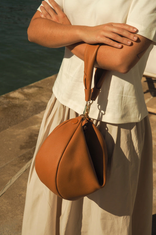 THE MINI GONDOLA BAG CLUB CAMEL Mini bags The Bag Lab 