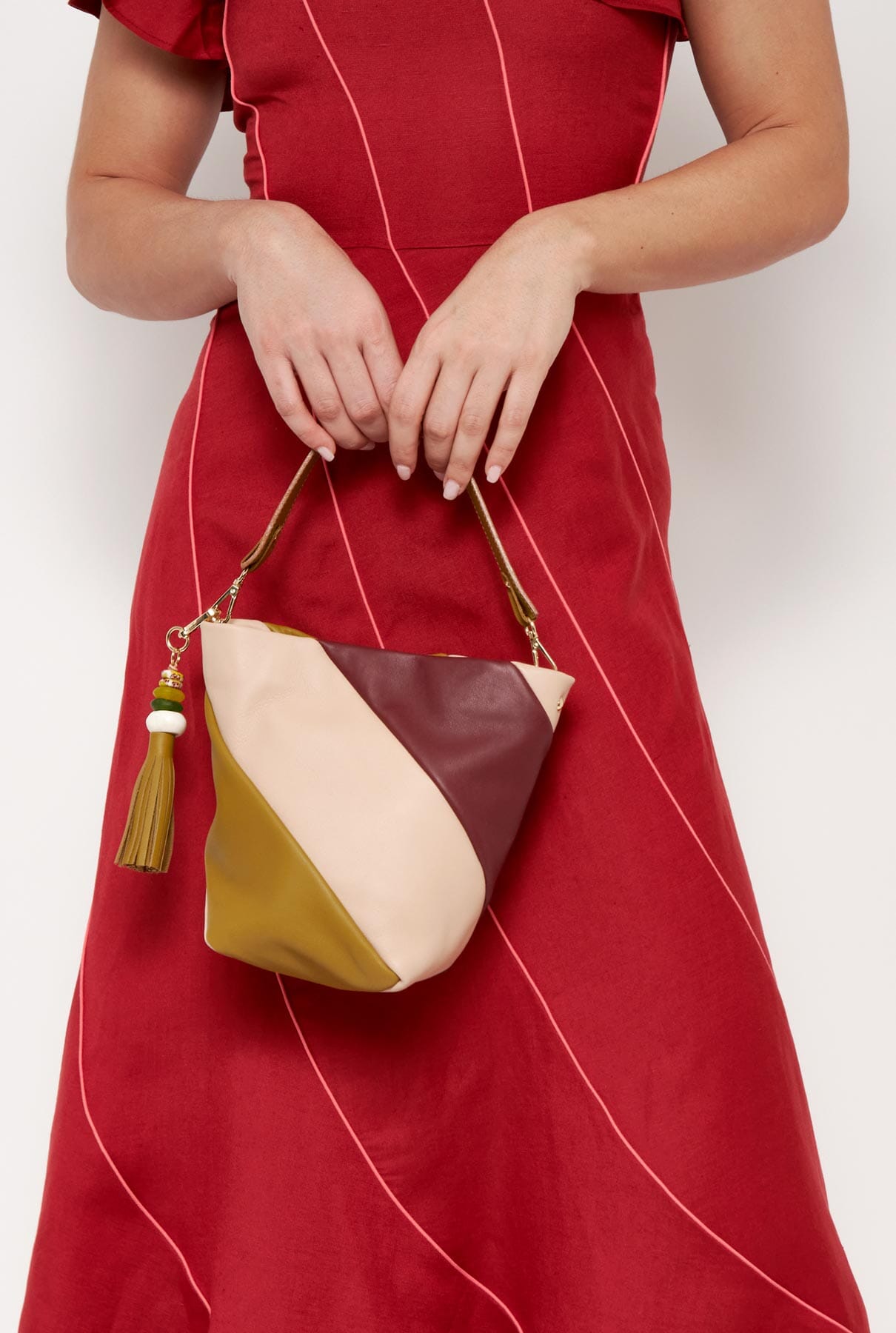 The Mini Lola Bag Tricolor Burdeos Hand bags The Bag Lab 