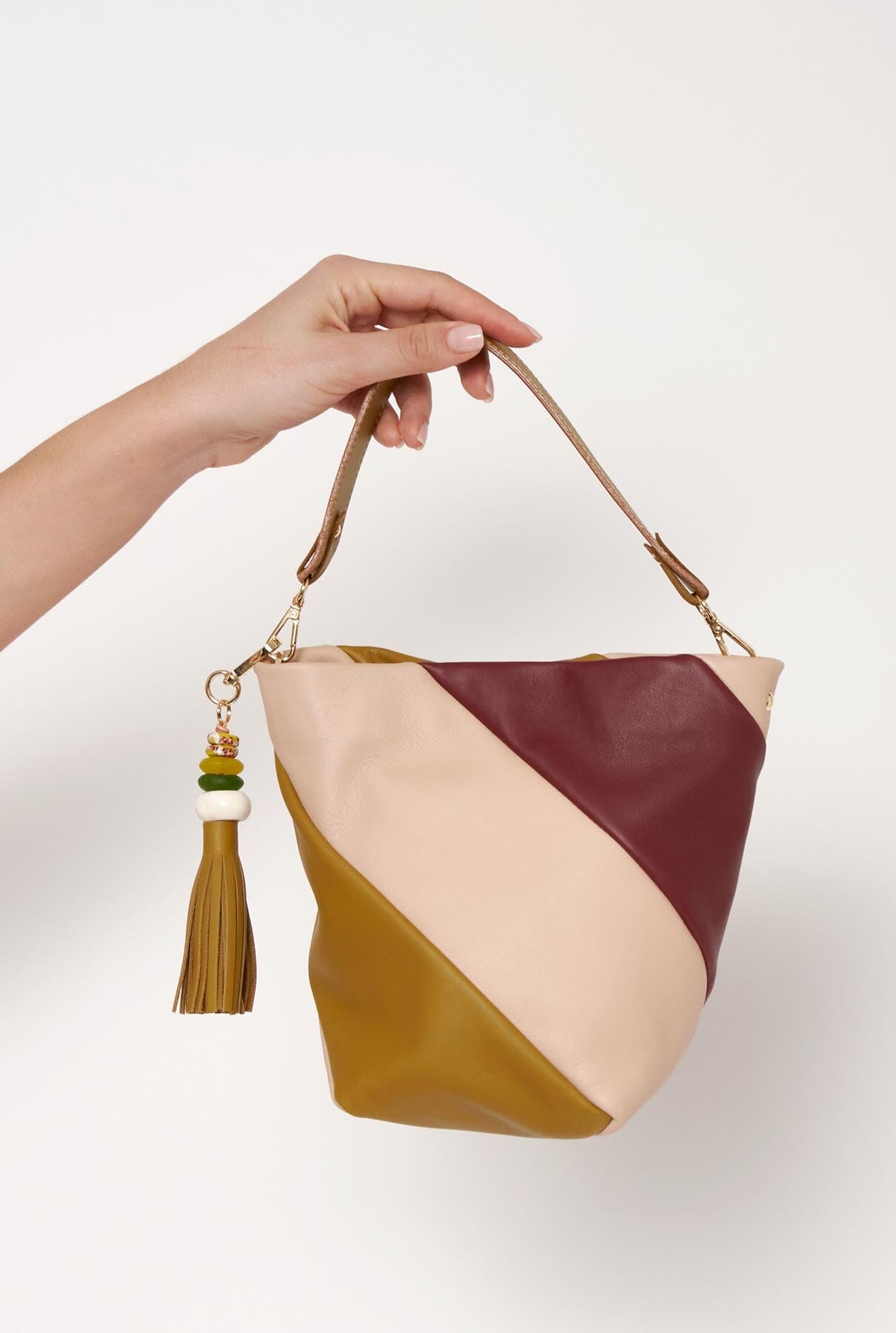 The Mini Lola Bag Tricolor Burdeos Hand bags The Bag Lab 